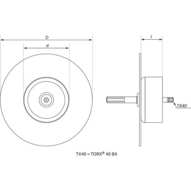 Antgalis smeigėms R-TFIX-TOOL-CSMP, skirtas smeigėms R-TFIX-8SX RAWLPLUG